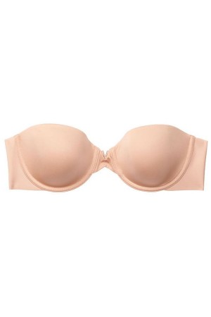 Victoria's Secret Sexy Illusions by Victorias Secret Smooth Lightly Doublée Multiway Strapless Bra Cameo Nude | NGMV-97854