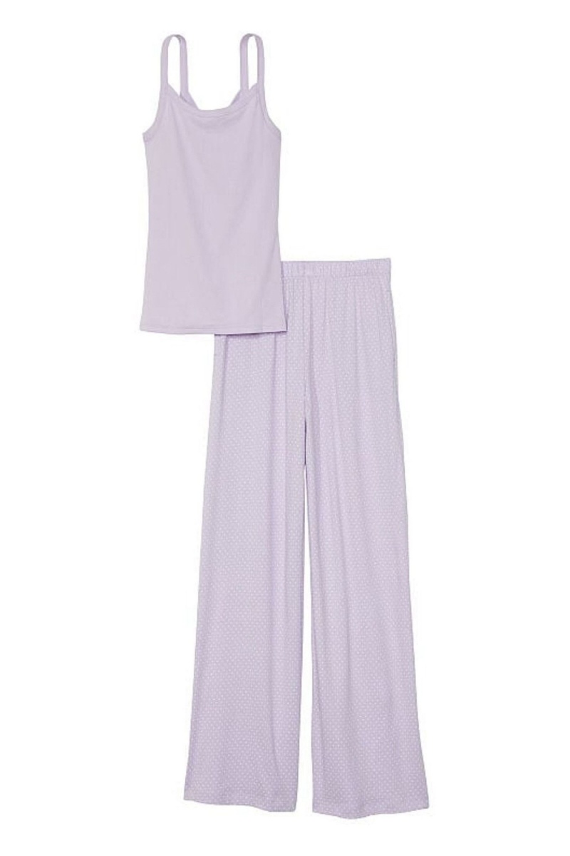 Victoria's Secret Knit Long Pyjamas Noir | INWQ-46829